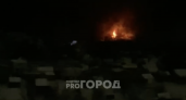 Ночью в Чебоксарах загорелся дачный дом
