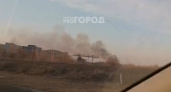 В Чебоксарах в небе над Лапсарским проездом поднялись клубы черного дыма