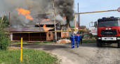 КамАЗ оторвал трубу газопровода и устроил пожар в Порецком