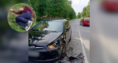 В Новочебоксарске пьяный водитель устроил аварию, а затем уснул на траве