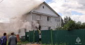 Двухэтажный дом загорелся в Ядрине: погиб хозяин