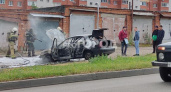 В Чебоксарах около "МТВ-центра" сгорел автомобиль