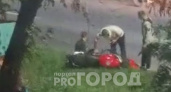 В Чебоксарах мотоциклист проехал на красный и устроил ДТП