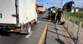 В Чебоксарах на М7 мотоциклист устроил аварию с "Газелью"