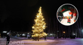 Новогоднее настроение в чебоксарских парках: гирлянды, елки и надувной снеговик