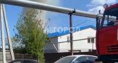 В Новочебоксарске на промзоне вспыхнул пожар