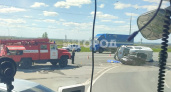 В Чувашии на трассе А-151 скорая помощь попала в ДТП и перевернулась