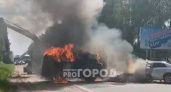 В Новочебоксарске произошло огненное ДТП