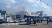 В Чебоксарах в одном из магазинов рядом с железнодорожным вокзалом произошел пожар