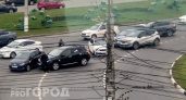 В Чебоксарах на кольце столкнулись четыре машины