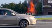 В Чебоксарах около новостройки разгорелся пожар