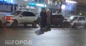 В Чебоксарах произошло массовое ДТП с участием пяти машин