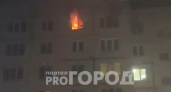 В Чебоксарах на Тракторостроителей полыхает квартира в многоквартирном доме