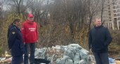 Две стихийные свалки обнаружили в центре Чебоксар рядом с ручьем Кнутиха