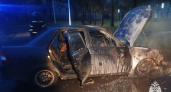У водителя из Чувашии посреди дня сгорела "Приора"