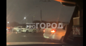 Сразу восемь машин столкнулись на Гагаринском мосту в Чебоксарах