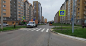 В Чебоксарах на Базарной обустроили переход на месте стихийного маршрута жителей