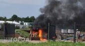 На чебоксарском стадионе случился пожар