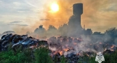 В Чувашии огонь уничтожил более 200 рулонов сена