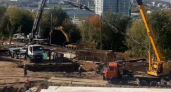 В Чебоксарах появится свой парящий мост: уже залили 300 кубометров бетона