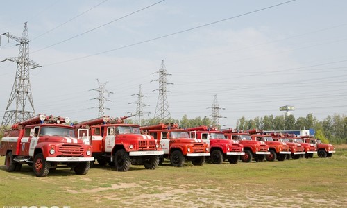 В Чебоксарах прошли соревнования водителей противопожарной техники (фото, видео)
