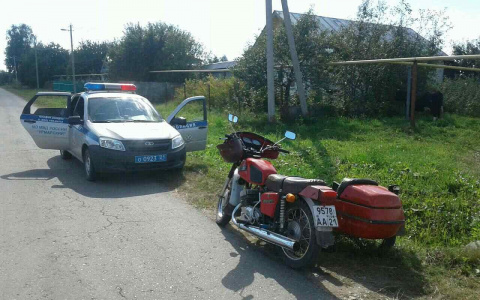 В Чувашии сотрудники ГИБДД поймали пьяного мотоциклиста
