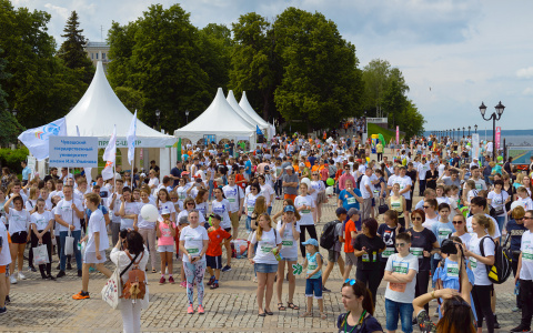 Рекордное количество участников собрал на старте «Зеленый марафон» в Чебоксарах