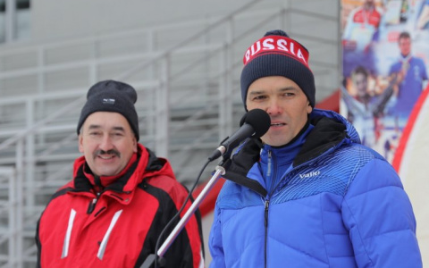 Глава республики на открытии соревнований: Хотя снега и не так много, но лыжная трасса подготовлена хорошо