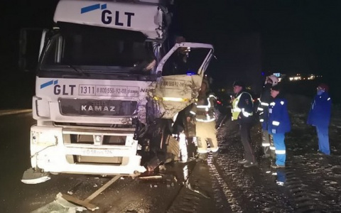 Погиб человек в столкновении семи грузовиков в Цивильском районе