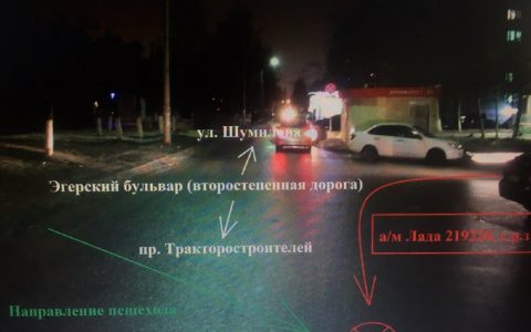 В Чебоксарах водитель наехал на 20-летнюю девушку и отвез ее в больницу