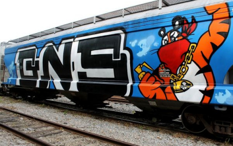В Канаше молодых людей накажут штрафом за рисование на вагонах