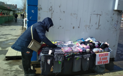 Уличные торговцы носками вновь появились на улицах Чебоксар