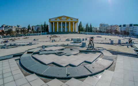 Чебоксарцы выбрали музыку для строящегося сухого фонтана на Красной площади