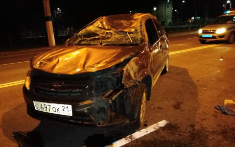 В новочебоксарском ДТП пострадал водитель "Гранты"