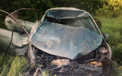 В Яльчикском районе "Камри" вылетела в кювет и перевернулась