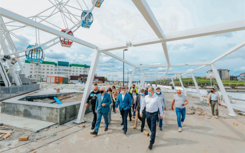 Обновленную Красную площадь в Чебоксарах открывать собираются, но без аттракционов и музеев