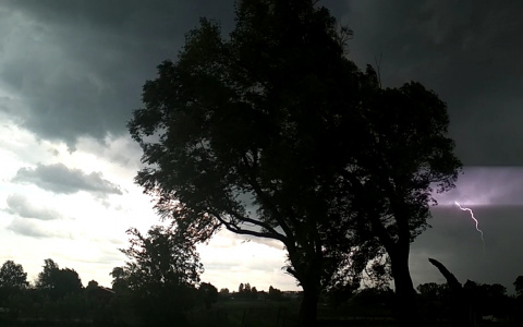 В чувашском селе грозовой разряд уничтожил деревянную баню