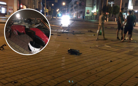 Ночью в Чебоксарах разбился мотоциклист