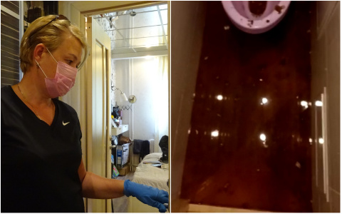 Квартиру чебоксарки начало заливать коричневой жижей из-за капремонта