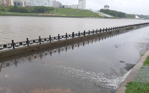 Чебоксарский залив вышел из берегов