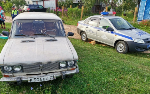 Пьяный мужчина в машине с детьми пытался уйти от ГИБДД во время погони