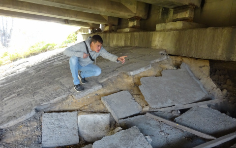 Части конструкций Гагаринского моста в Чебоксарах начали разрушаться