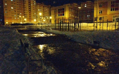 Ночной потоп в Чебоксарах остановил работу детского сада