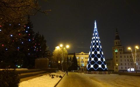 В Чувашии главную новогоднюю елку зажгли без Деда Мороза