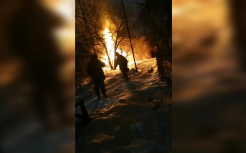 В Чебоксарах сгорел дачный домик