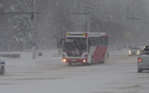 В Чувашии остановили движение рейсовых автобусов из-за метели