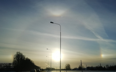 В Чувашии появилось ложное солнце, жители озадачены