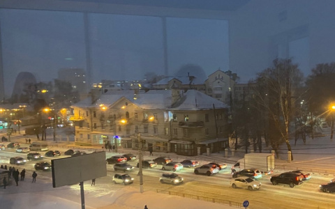 В Чебоксарах образовались десятибалльные пробки