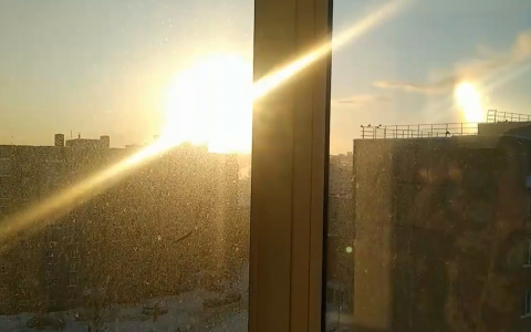 Утром в Чувашии взошли "три солнца" и радуга