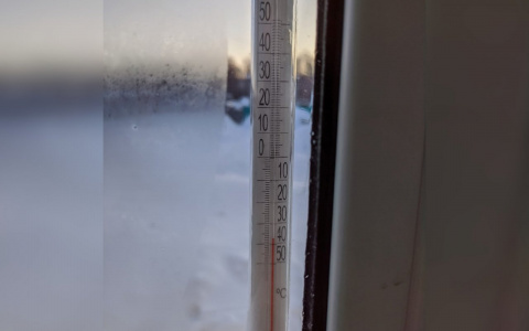 В Моргаушском районе утром термометры опустились почти до минус 40 градусов